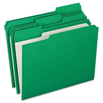 Pendaflex Reinforced Top Tab File Folders 1/3 Cut Letter Green 100/Box R15213BGR