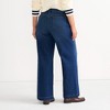 Lands' End Women's Recover High Rise Wide Leg Blue Jeans - 2 of 4