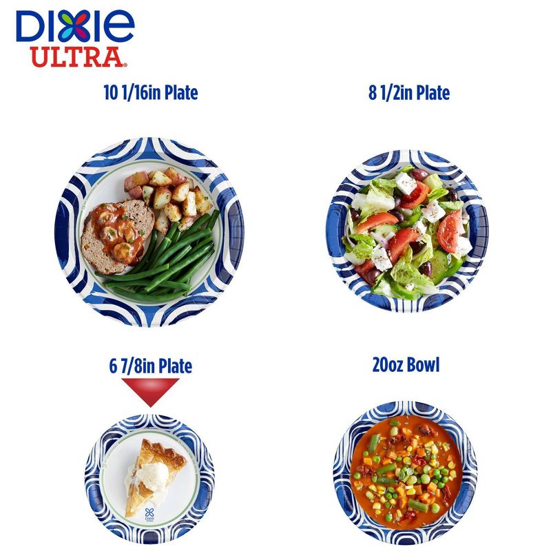 Dixie Ultra 6 7/8&#34; Disposable Plates - 44ct, 5 of 12