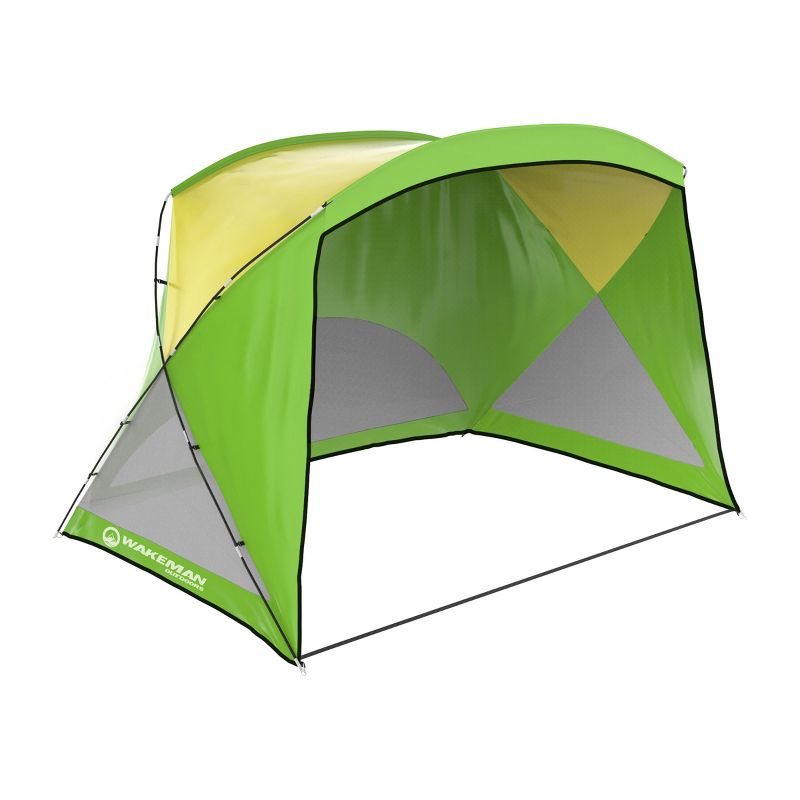 Beach Tent Sun Shelter - Sport Umbrella - UV Protection and Water-Resistant with Carry Bag – Shade Canopy for Families by Wakeman Outdoors (Green), 1 of 9
