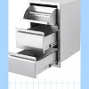 Garvee Stainless Steel BBQ Drawer for Outdoor Kitchen - 30" W x 23" D x 10" H, Weather-Resistant Flush Mount with Silent Operation - 2 of 4
