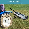 Lawn Dethatcher,Pull Behind Dethatcher for Lawn Care,Pull UP Thatch,Moss,Leaves,Steel Tow Behind Dethatcher with Tines for Lawn Tractor - 4 of 4