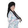 Anna-Kaci Satin Long Bonnet Sleep Cap with Stretch Turban Band for Hair Protection and Moisture Retention - 3 of 4