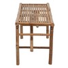 vidaXL Garden Bench Natural Bamboo Bamboo and Polyester Medium Foldable - 4 of 4
