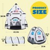 Joyfy Rocket Ship Play Tent Set for Child, Pop up Playhouse with Tunnel for Kids Pretend Play, Indoor Outdoor Fun, Birthday Gift for Boys Girls Age 3+ - 3 of 4