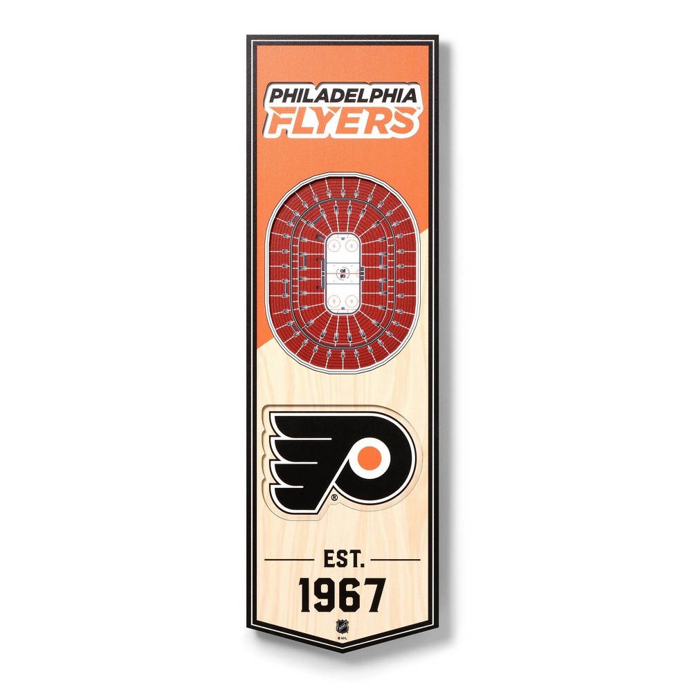 Photos - Other interior and decor NHL Philadelphia Flyers 6"x19" Stadium Banner