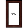 PosterPalooza | Panoramic Distressed Brown Picture Frame - UV Acrylic, Foam Board Backing, Hanging Hardware - 2 of 4