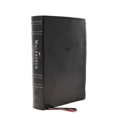 The Esv, MacArthur Study Bible, 2nd Edition, Leathersoft, Black - by  Thomas Nelson (Leather Bound)