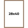 PosterPalooza | Slim Profile Gold Picture Frame - UV Acrylic, Foam Board Backing, Hanging Hardware - 2 of 4