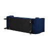 NicBex Bench End of Bed Bench Tufted Flared Arm Bench for Bedroom and Entryway, Navy Blue - 4 of 4