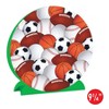 Beistle 3-D Sports Centerpiece, 9.25", (3/Pkg) Multicolored - 4 of 4
