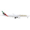 Boeing 777-300ER Commercial Aircraft "Emirates Airlines" White with Tail Stripes 1/400 Diecast Model Airplane by GeminiJets - 2 of 4