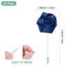 Unique Bargains Ribbon Alloy Multipurpose Use Durable Flower Lapel Pin 3.5 x 1.38 Inch  24 Pcs - 3 of 4