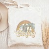 City Creek Prints Let's Go Surfing Canvas Tote Bag - 15x16 - Natural - 2 of 2