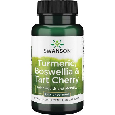 Swanson Herbal Supplements Full Spectrum Turmeric, Boswellia & Tart Cherry Capsule 60ct.