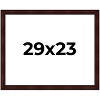 PosterPalooza | Photo Size Distressed Brown Picture Frame - UV Acrylic, Foam Board Backing, Hanging Hardware - 2 of 4