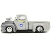 1956 Ford F-100 Pickup Truck Tan & Gray Met. and Guile Diecast Figure "Street Fighter" Video Game 1/24 Diecast Model Car by Jada - 3 of 4