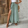 Women's Elastic Waist Wide Leg Pants Casual Loose Fit Pants - 4 of 4