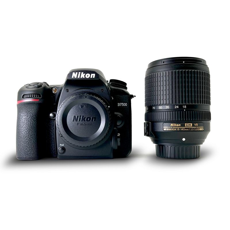 Nikon D D7500 20.9MP Digital SLR Camera - Black (Kit w/ 18-140mm VR Lens), 1 of 5