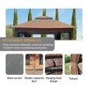 Gazebo Canopy For Lawns, Deck, Backyard - 2 of 4