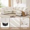110" Chenille U-Shaped Modular Sectional Sofa, 7-Seat Design - 4 of 4
