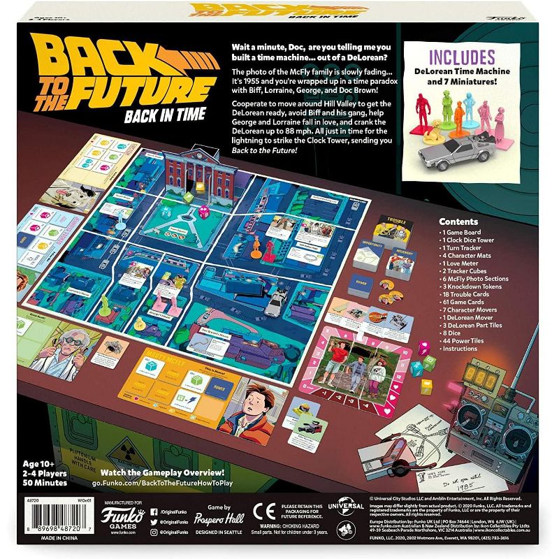 Funko Back To The Future Back In Time Funko Board Game | 2-4 Players, 3 of 5
