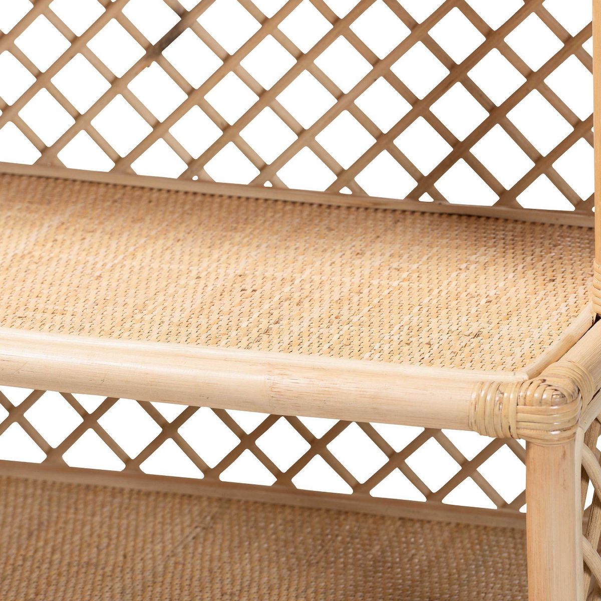 bali & pari Adonis Natural Rattan Display Shelf Light Honey - thumbnail 4