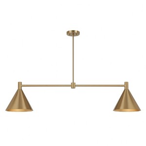 Savoy House Pharos 2 - Light Chandelier in  Noble Brass - 1 of 4
