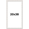 PosterPalooza | Sculpted White Picture Frame - UV Acrylic, Foam Board Backing, Hanging Hardware - 2 of 4