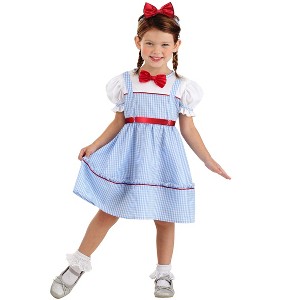 HalloweenCostumes.com 4T Girl Girl's Toddler Sweet Kansas Girl Costume, White/Blue/Red - 1 of 4