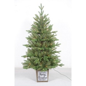 Season's Designs Christmas 4Ft Balsam Collection Potted Pe/Pvc Mix - 1 of 1