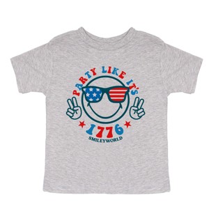 The Juniper Shop SmileyWorld Party Like It's 1776 Toddler Short Sleeve Tee - 1 of 4