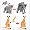 TEMI 6-Piece Australian Animal Figurines Set, Includes Koala, Kangaroo and Platypus with Cubs for Kids - 4 of 4