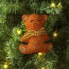 5" Christmas Fabric Teddy Faux Shearling Ornament - Wondershop™ - 2 of 3