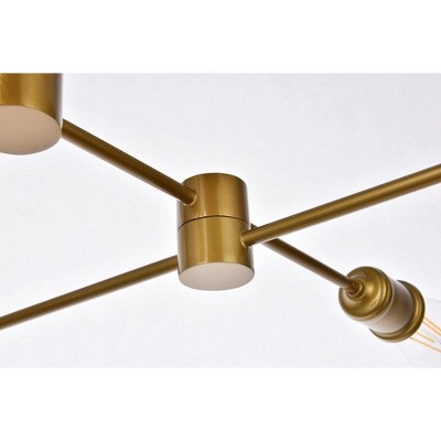 Xavier Adjustable Brass 6-Light Indoor/Outdoor Pendant