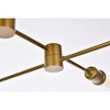 Elegant Lighting Xavier 6 lights pendant in brass - 4 of 4