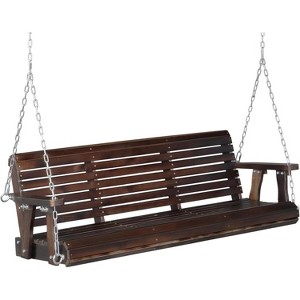 VINGLI 5 FT Outdoor Porch Swing, Heavy Duty 880 LBS Patio Hanging Swing Bench with Chains for Yard, Garden - 1 of 4