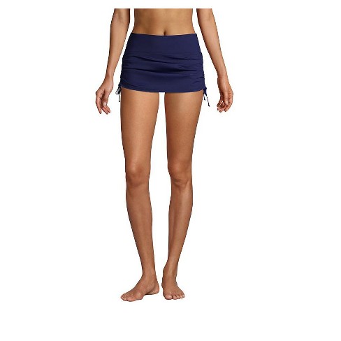 Lands' End Women's Chlorine Resistant Tummy Control Adjustable Swim Skirt Swim Bottoms : Target