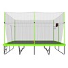 VisioGear Trampoline for Kid, Trampoline with Enclosure Net, 10ft by 17ft Rectangule Trampoline for Kids and Adults, Green, 204"*120"*141" - 3 of 4