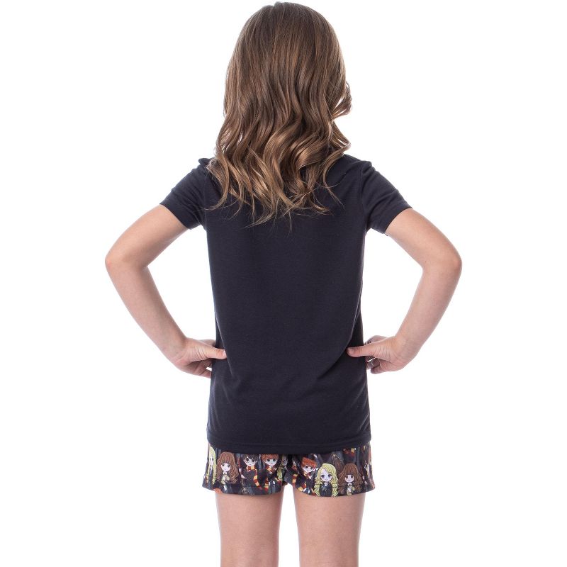 Harry Potter Girls' Stand Together Ron Hermione Sleep Pajama Set Shorts Black, 5 of 6