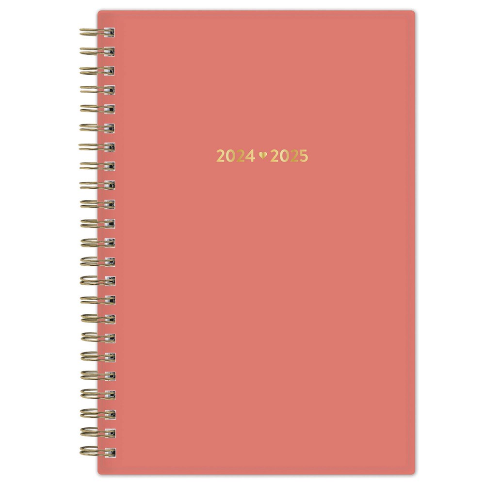 Color Me Courtney for Blue Sky 2024-25 Weekly/Monthly Planner 8""x5"" Solid Bright Coral -  89232020