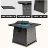 Maggift Outdoor Fireplaces with Glass Wind Guard, with Aluminum Rust-Proof Tabletop, for Patio, Gray, 31.89"*31.89"*24.41" - 4 of 4