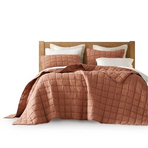 Alsace Flax Linen Garment Washed Quilt Set - 1 of 4