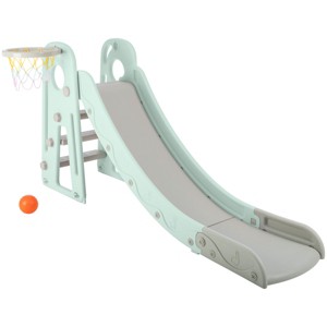 Hey Play Toddler Slide with Basketball Hoop, Blue - 1 of 4