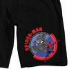 Spider-Man Your Friendly Neighborhood Superhero Men's Black Sleep Pajama Shorts - 2 of 3