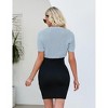 Womens Lightweight Shrugs Short Sleeve Open Front Cropped Cardigan Crochet Knit Sweater - 2 of 4