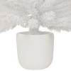 Northlight 3.5' Pre-Lit Potted Flocked Winter Pine White Tinsel Artificial Christmas Tree, Clear Lights - 4 of 4