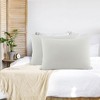 PiccoCasa Luxury Viscose from Bamboo Pillowcases with Zipper Closure 2 Pcs - 2 of 4