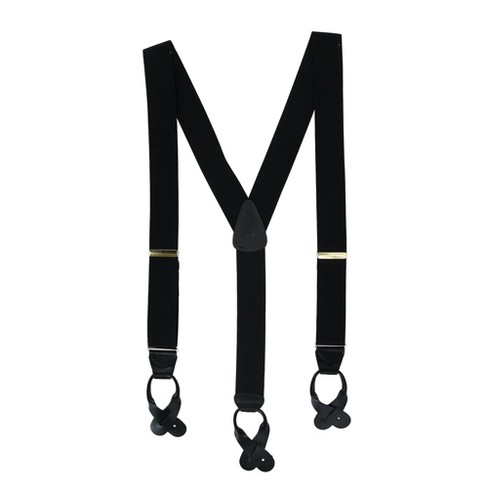 Ctm Men's Elastic Button End Suspenders : Target