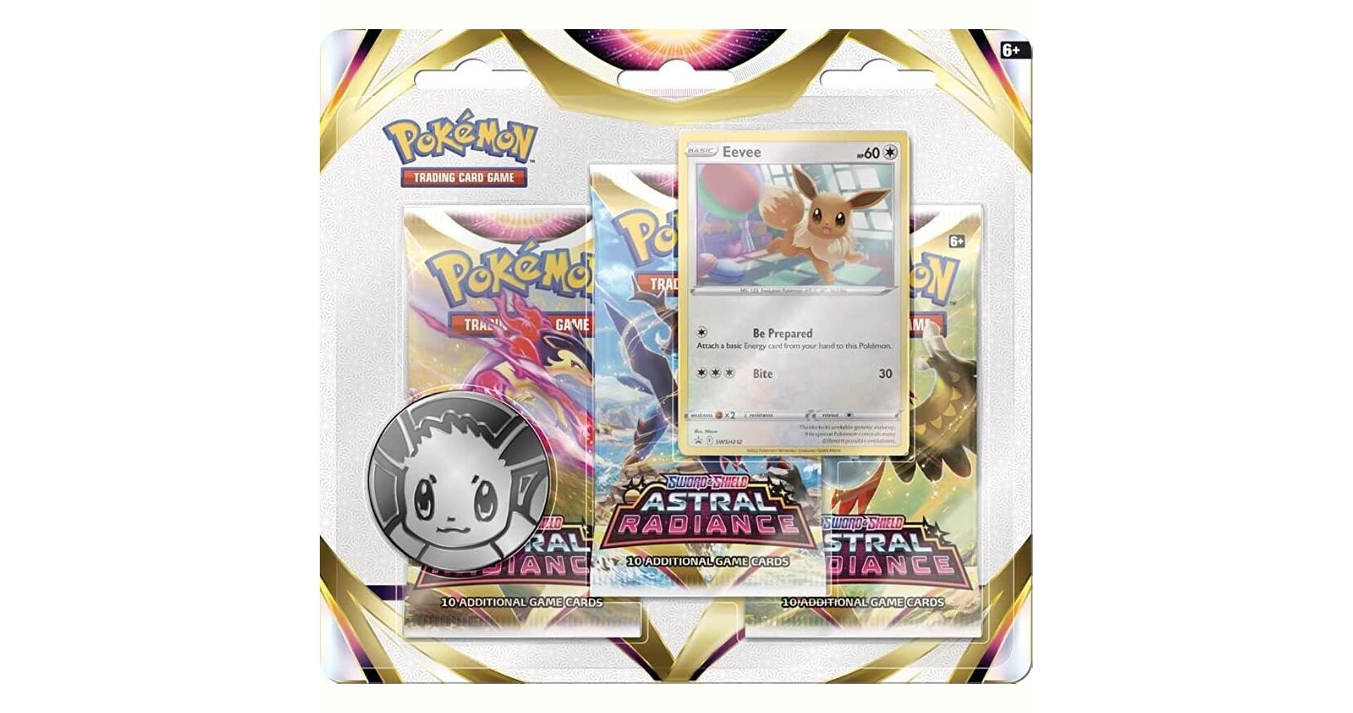 Pokemon Cards: SAS10 Astral Radiance 3pk Blister - Eevee